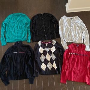 Size S 6 Banana Republic, Express, etc shirts, in great shape!